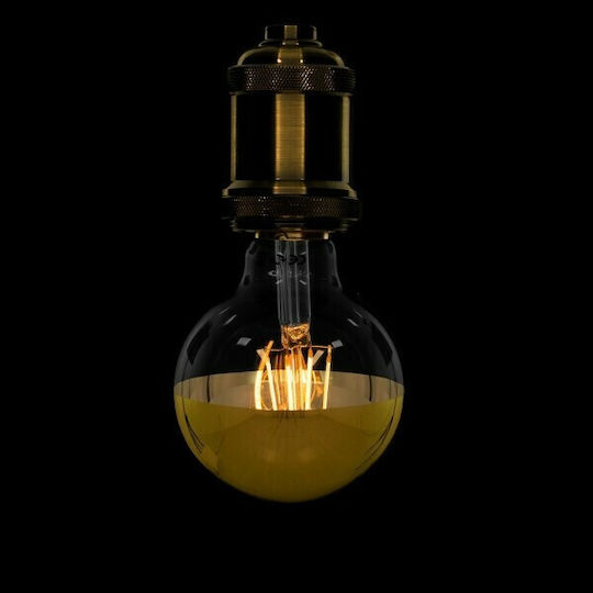 GloboStar Edison Retro Λάμπα LED 4W 125mm για Ντουί E27 και Σχήμα G80 Θερμό Λευκό 400lm Dimmable