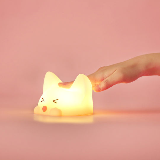 Josef Niermann Kids Decorative Lamp Catty Cat with Color Changes White 12x10x7.8εκ. Josef Niermann Kids Decorative Lamp Catty Cat with Color Changes White 12x10x7.8εκ.