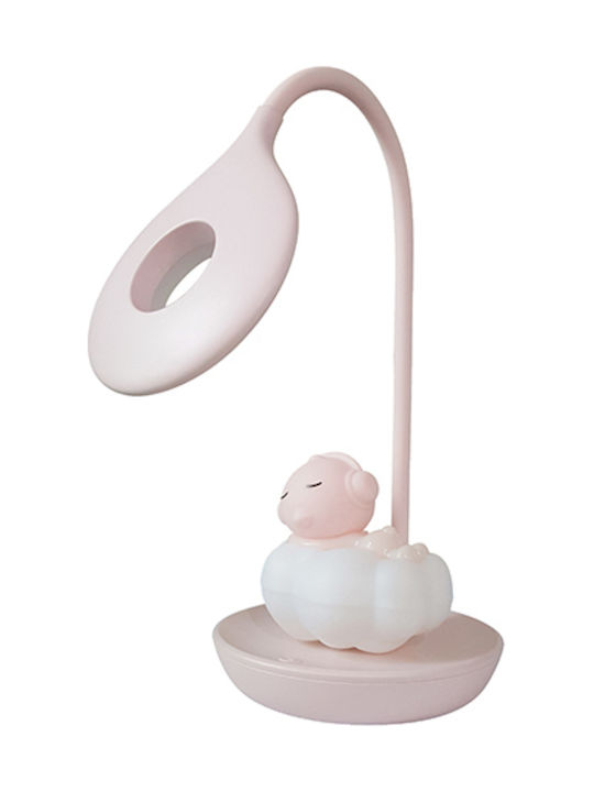 Bright Sun Led Παιδικό Φωτιστικό Γραφείου Bright Sun Earphone Chicken Ροζ