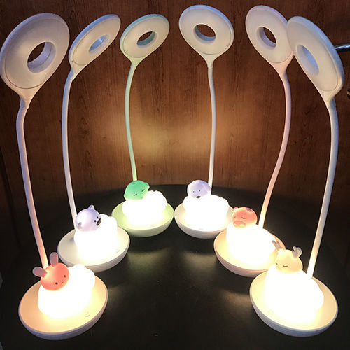 Bright Sun Led Kids Desk Lamp Bright Sun Earphone Chicken Blue