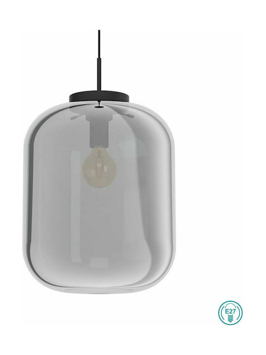 Eglo Bulciago Pendant Light Single-Light for Socket E27 Transparent