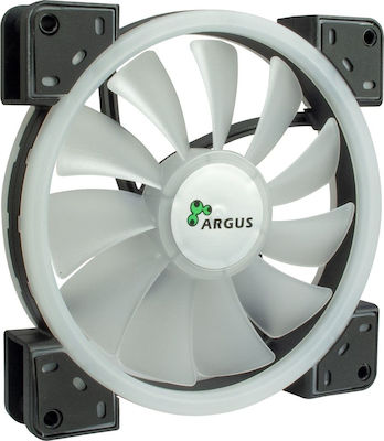 Inter-Tech Argus RS-141 RGB Ventilator Carcasă 140mm cu Conexiune 4-Pin PWM 1buc