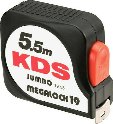 KDS Jumbo Megalock X Banda de măsurat cu resetare automată 19mm x 5.5m