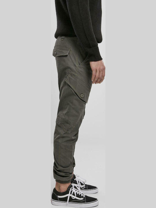 Trousers Cargo Elastic in Slim Fit Khaki