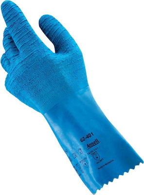 Ansell AlphaTec® 62-401 Cotton Safety Glofe Latex 1.35mm Light Blue