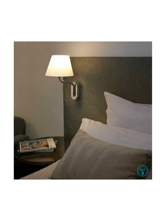 Faro Barcelona Eterna Classic Lamp Wall with Socket E27 White 29x29cm
