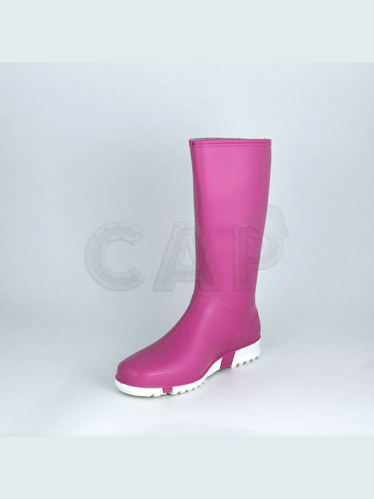 Dunlop Non-Slip Work Wellies Knee Pink