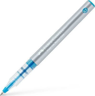 Faber-Castell Free Ink Roller Fine Pen Rollerball 0.7mm with Light Blue Ink 348147