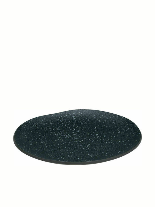 HFA Granite Plate Shallow Oval made of Porcelain Blue 26x25cm