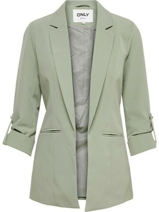Only Long Women's Blazer Green