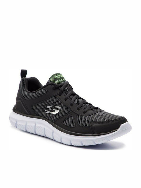 Skechers Track Herren Sportschuhe Laufen Schwarz