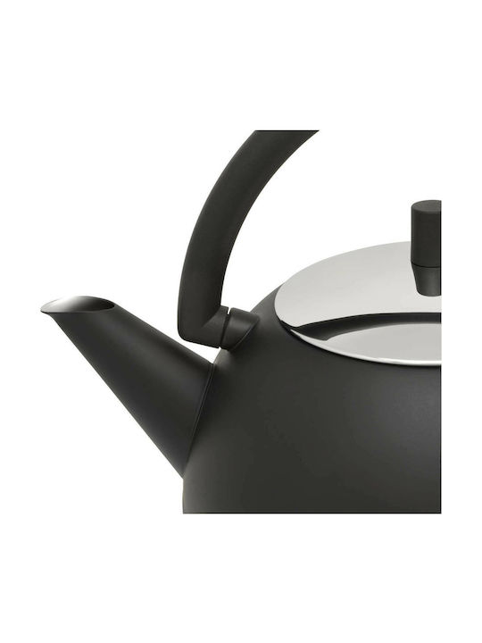 Bredemeijer Saturn Teekanne Rostfreier Stahl Black Matt 1200ml