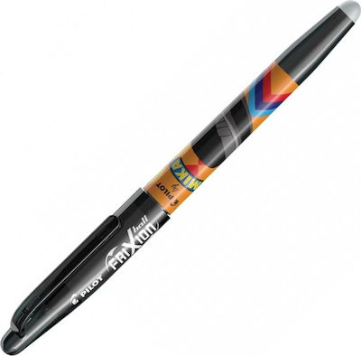 Pilot Frixion Ball Mika Limited Edition Pix Gel 0.7mm cu cerneală Negru Corp Negru