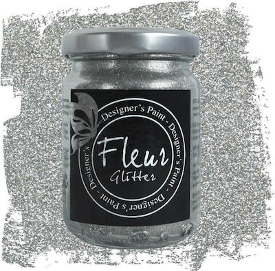 Fleur Χρυσόσκονη Glitter Ασημί 90gr