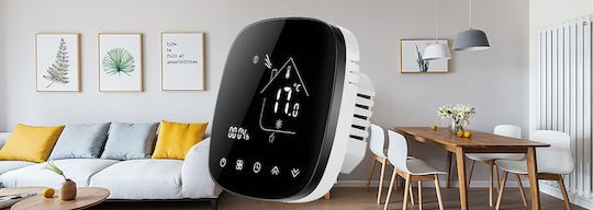 BHT-001-GCLW Smart Digital Thermostat with Touch Screen και Wi-Fi