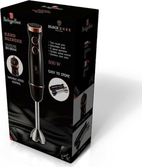 Berlinger Haus Ръчен Блендер с Аноскидова Пръчка 500W Black Rose Collection