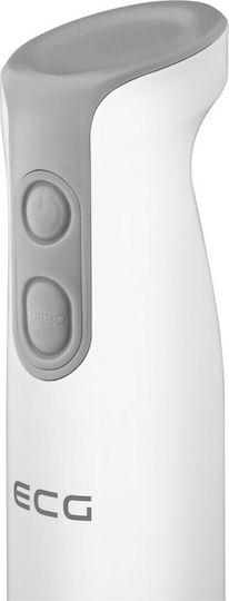 ECG Blender De Mână Cu Tijă Din Inox 400W Alb