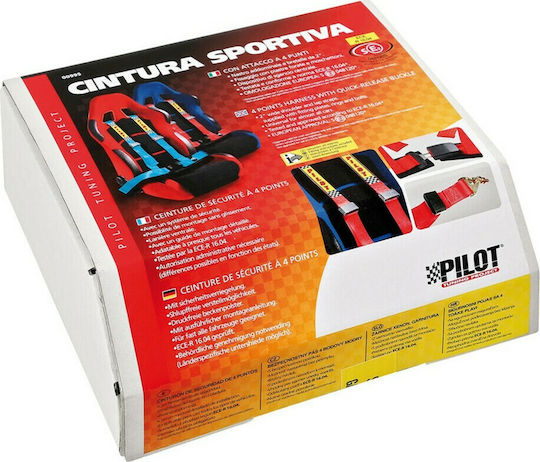 Lampa Pilot 4 Point Seat Belt in Blue Color