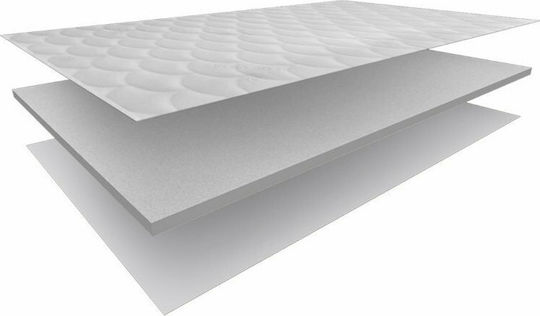 Eco Sleep Ανώστρωμα Memory Καπιτονέ King Size Memory Foam με Αποσπώμενο Κάλυμμα 180x200x4εκ.
