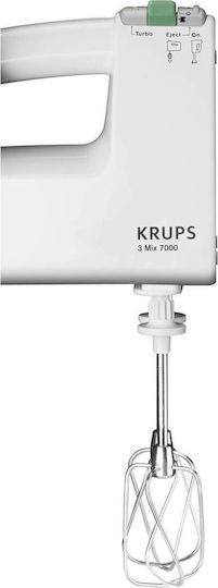 Krups 3 Mix 7000 Μίξερ Χειρός 350W Λευκό