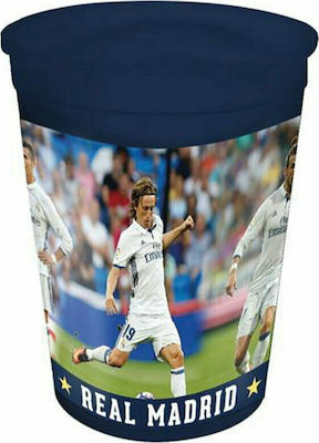 Set Essgeschirr Real Madrid aus Kunststoff Blau 3Stück