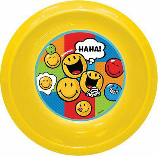 Feeding Set Smileys made of Plastic Yellow 3pcs