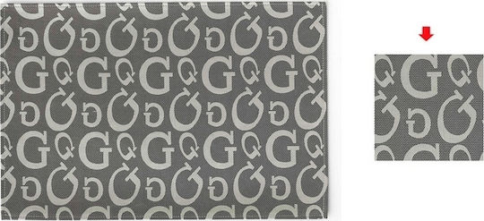 Espiel Untersetzer Stoff Grey-Silver 10x10cm 6Stück