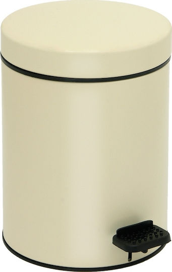 Pam & Co Metallic Bathroom Basket Soft Close 3lt Beige
