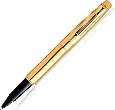 Waterman Στυλό Rollerball με Μπλε Mελάνι Hemisphere Golden Shine GT