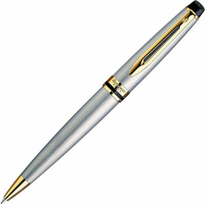 Waterman Expert Pen Ballpoint with Black Ink Stainless Steel GT