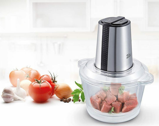 Zilan Mini Tocător Multi 300W Cu Recipient 1.6L Inox