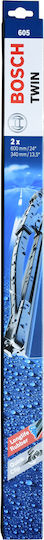 Bosch Twin 605 Set Frontal Lamele Ștergătoare Auto 600mm/340mm