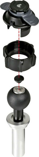 Lampa Opti Tube Motorcycle Cellphone Mount for Handlebar Clamp 13.5-14.7mm