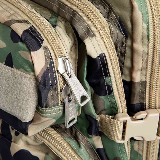 Alpha Industries Tactical Στρατιωτικό Σακίδιο Πλάτης από Πολυεστέρα Woodland 10.5lt