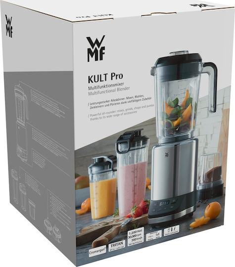 WMF Multifunktionaler Mixer KULT Pro Mixer mit Kunststoffkanne 1,2 l 1200W Schwarze