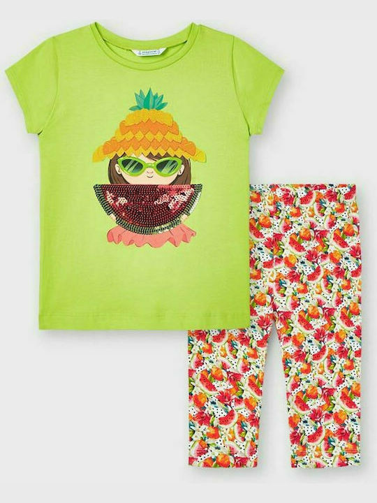 Mayoral Kids Set with Leggings Summer 2pcs Green