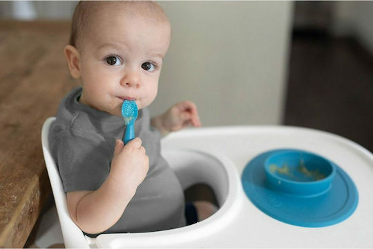 Ezpz Δίσκος Μπλε Tiny Bowl από Σιλικόνη για 4+ μηνών