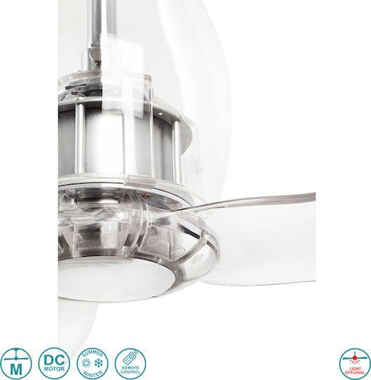 Faro Barcelona Eterfan M Deckenventilator 128cm Durchsichtige