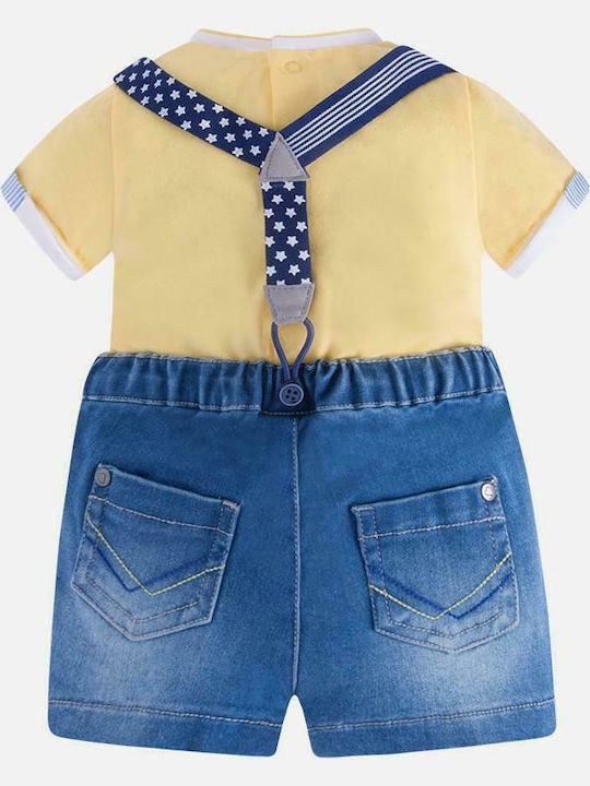 Mayoral Kids Set with Shorts Summer 2pcs Yellow