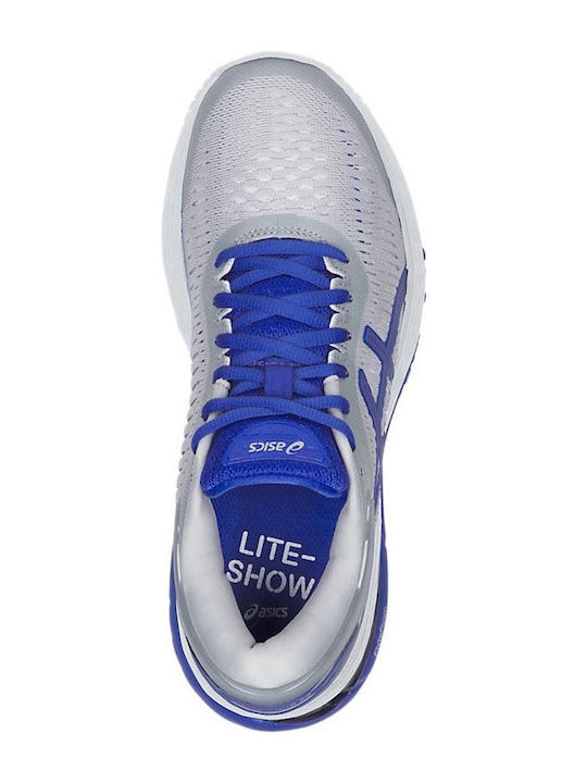 Gel-Kayano 25 Lite-show Damen Sportschuhe Laufen Mid Grey / Illusion Blue