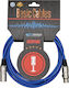 Prostage Kabel XLR-Stecker - XLR-Buchse Blau 2m...