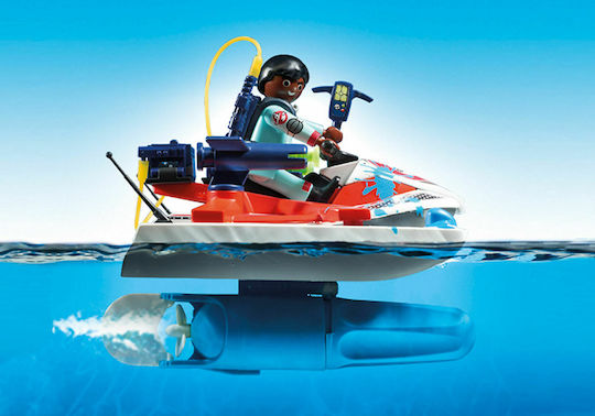 Playmobil Ghostbusters Zeddemore with Aqua Scooter for 6+ years old years old