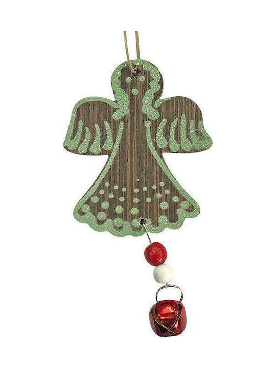 XMASfest 93-2688 Christmas Wooden Angel Ornament Brown