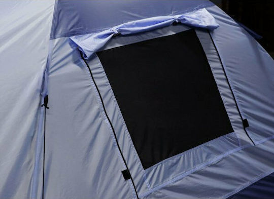Inca Pacha 3P Σκηνή Camping Igloo Μπλε με Διπλό Πανί 3 Εποχών για 3 Άτομα 300x180x120εκ.