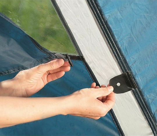 Outwell Camping Tent Igloo Mountaineering Blue with Double Cloth 4 Seasons for 2 People Waterproof 3000mm 320x160x120cm
