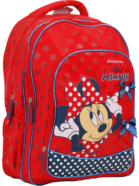 Minnie School Bag Backpack Elementary, Elementary in Red color