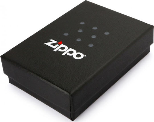 Zippo Crackle Logo Winddichter Feuerzeug Flamme Gold
