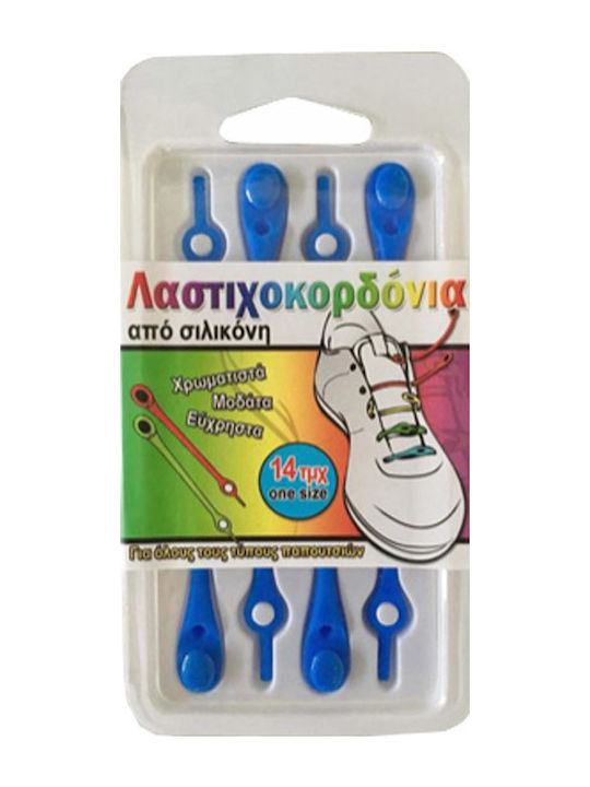 Shoelaces Silicone Blue