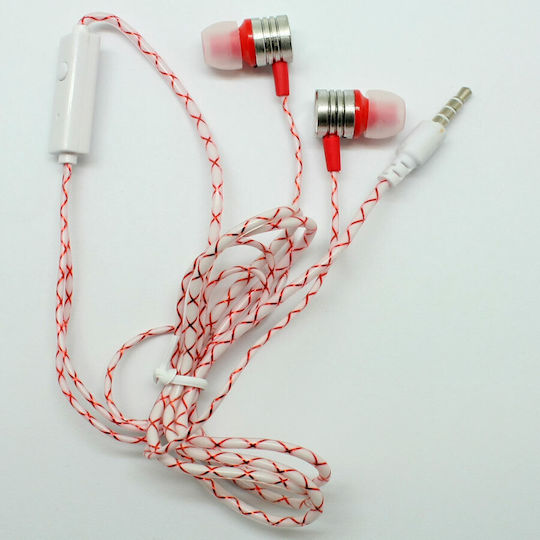 JL-16 In-ear Handsfree με Βύσμα 3.5mm Κόκκινο