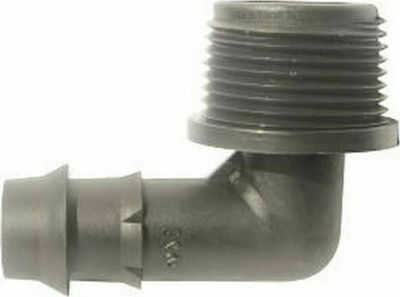 Palaplast 3182/0202 L Type Watering Pipe Connector with Male Thread 20x19x20mm